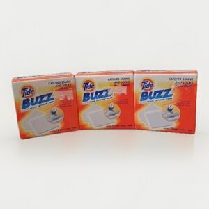 LOT OF 3 Tide Buzz Stain Catcher Refill 15 Pads Each 45 Pads Total Brand New